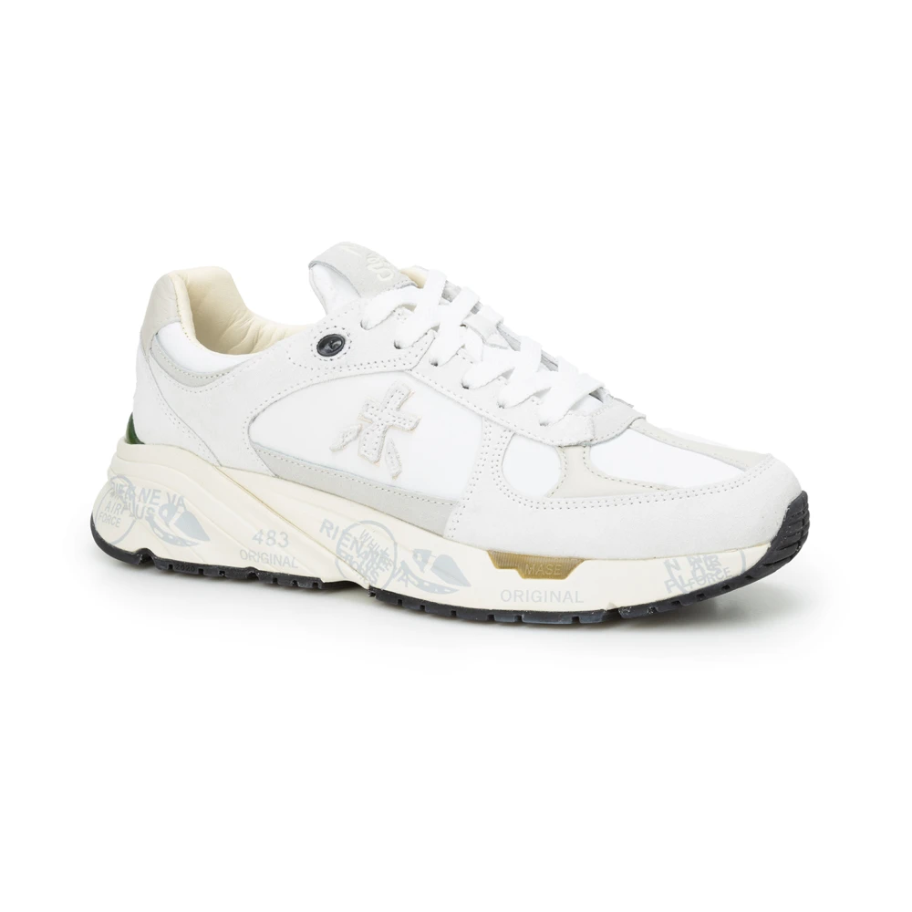 Premiata Witte Sneakers met Pinaforemetal Breedte White Dames