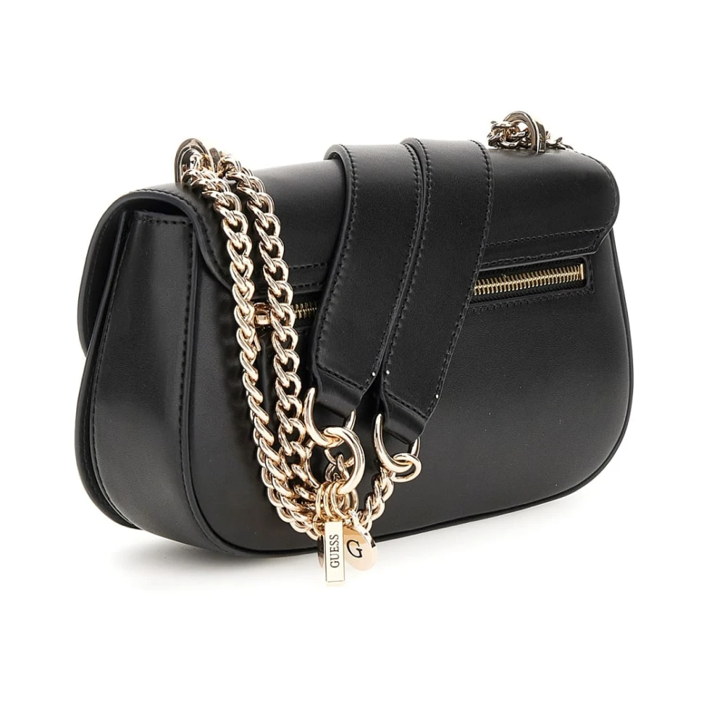 Guess Zwarte Schoudertas Daryna 2 Comp Black Dames