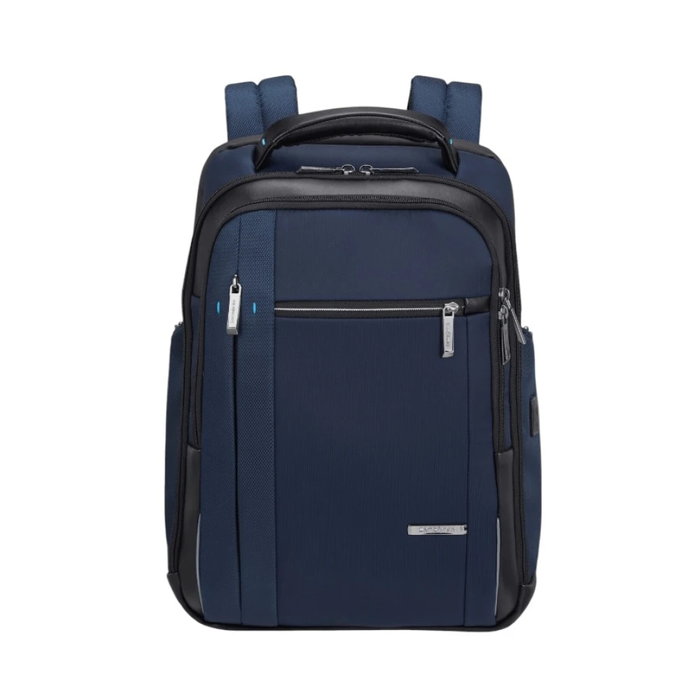 Samsonite Unisex Blue Expandable Business Backpack With Usb Port - Backpacks - One Size - Bags