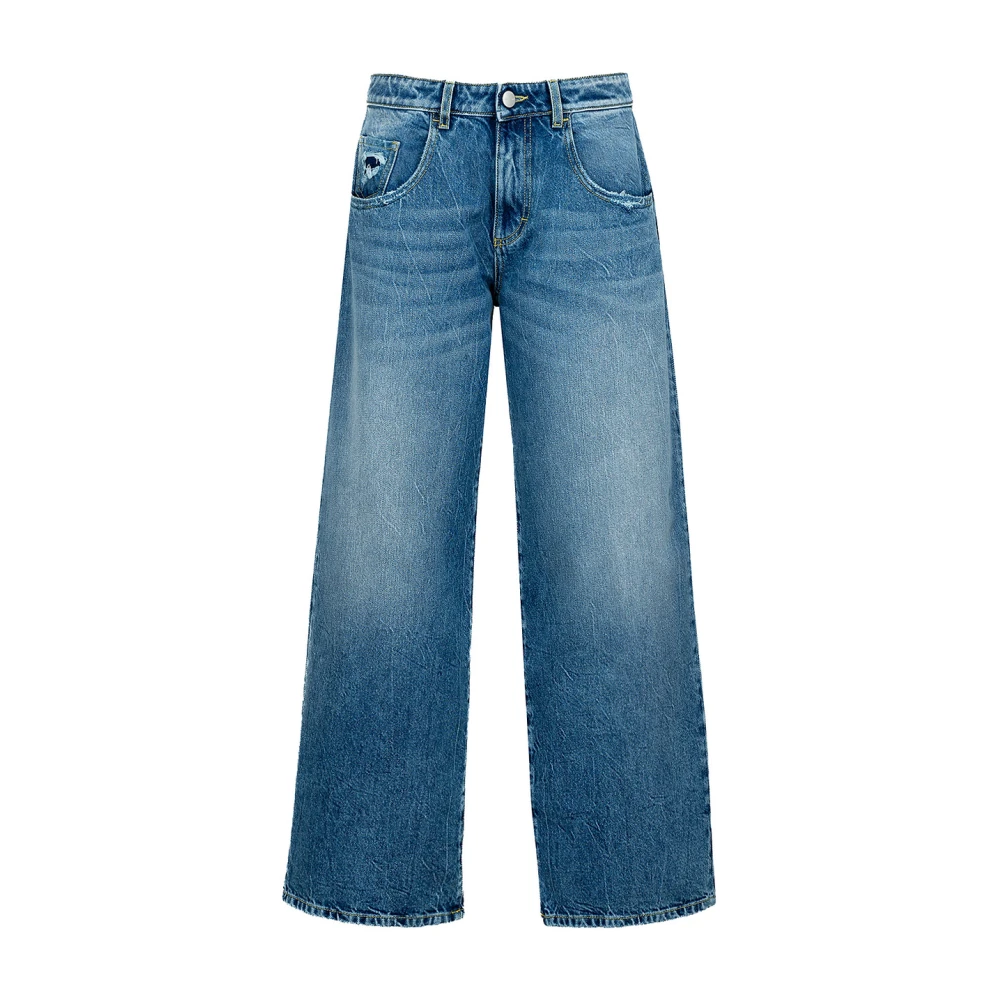 Icon Denim Wijde pijp Lage taille jeans Blue Dames