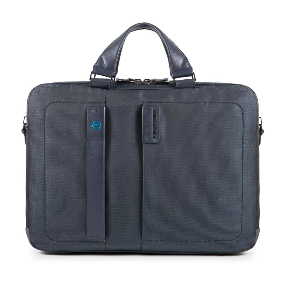 Piquadro Men's Blue Computer Portfolio Briefcase 15.6