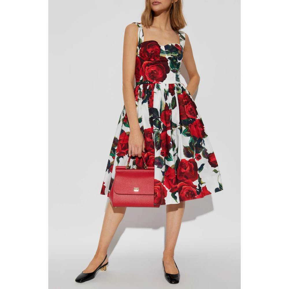 Dolce & Gabbana Jurk met bloemenpatroon Multicolor Dames