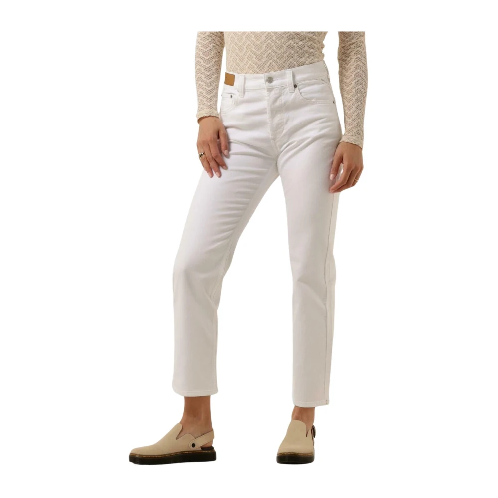 Replay Witte Straight Leg Jeans Maijke White Dames