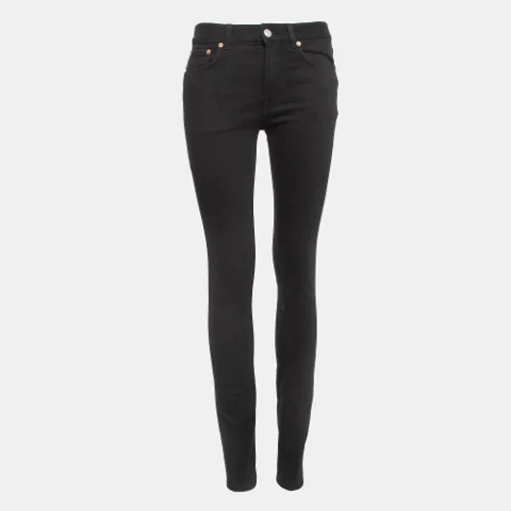 Balenciaga Vintage Pre-owned Denim jeans Black Dames