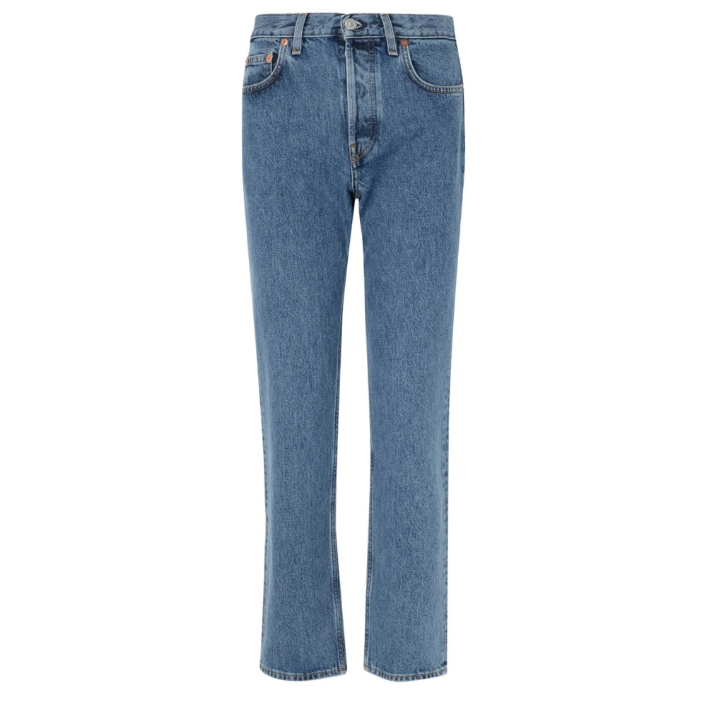Sporty & Rich Vintage Fit Denim Jeans Blauw Blue Dames