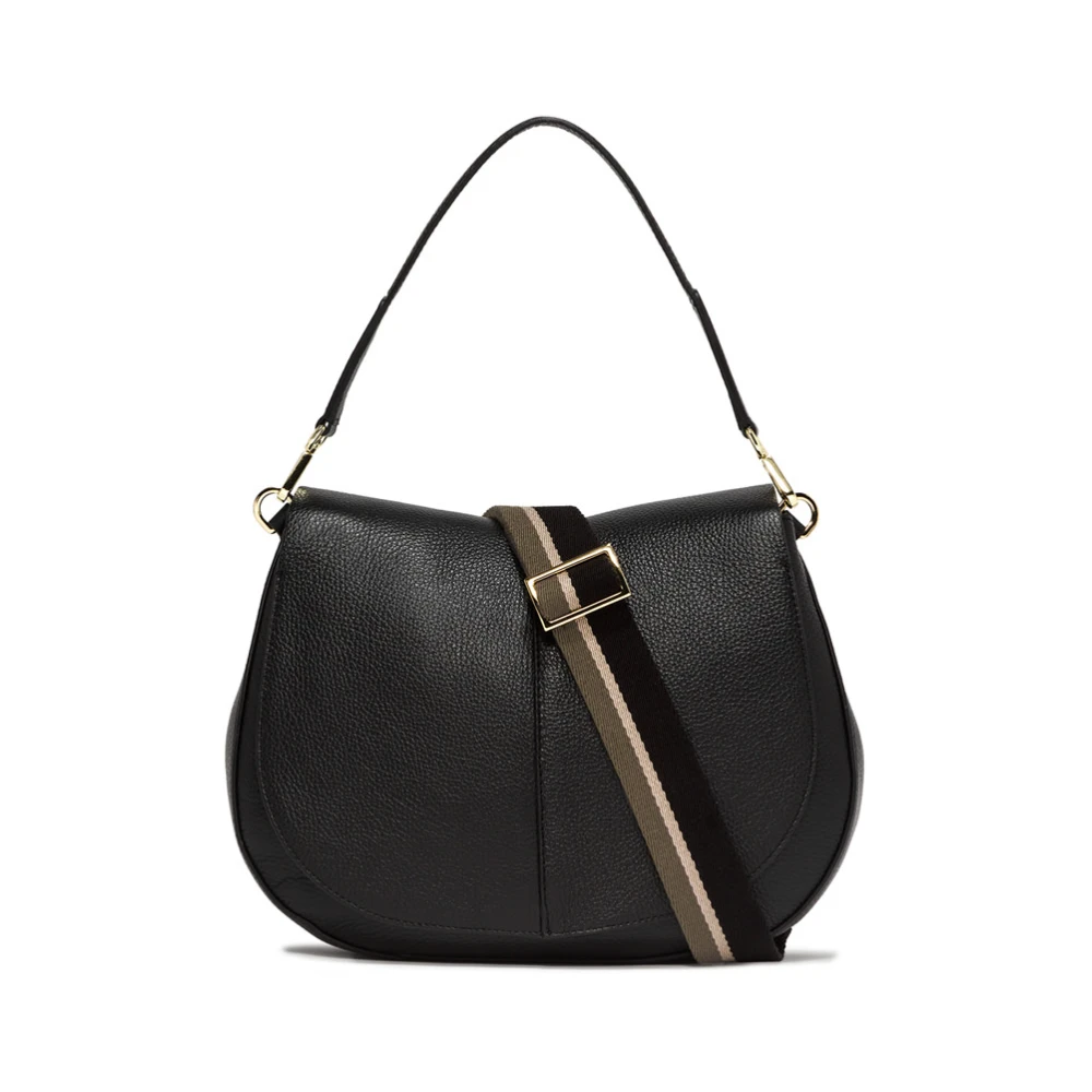 Gianni Chiarini Helena Round Leren Tas Black Dames