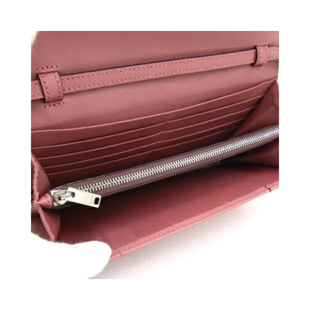 Bally Pre-owned Leather wallets Pink Dames