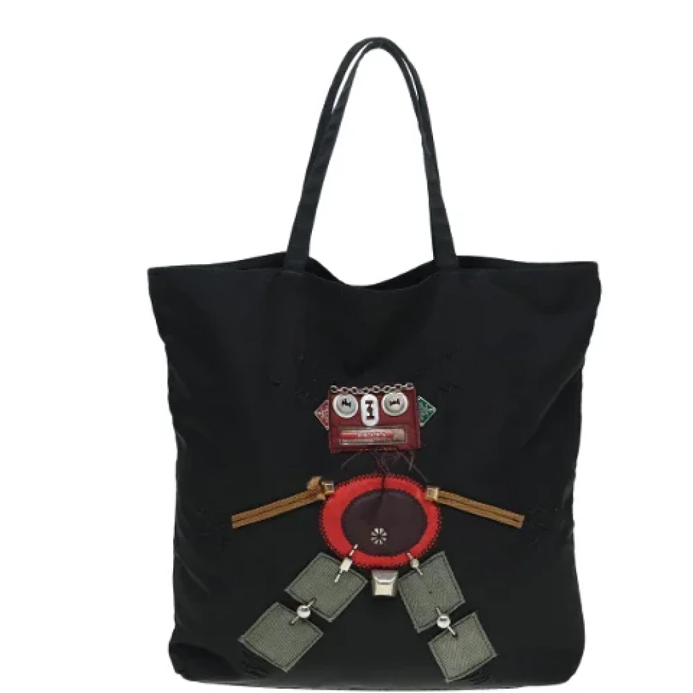 Prada Vintage Pre-owned Fabric totes Black Dames