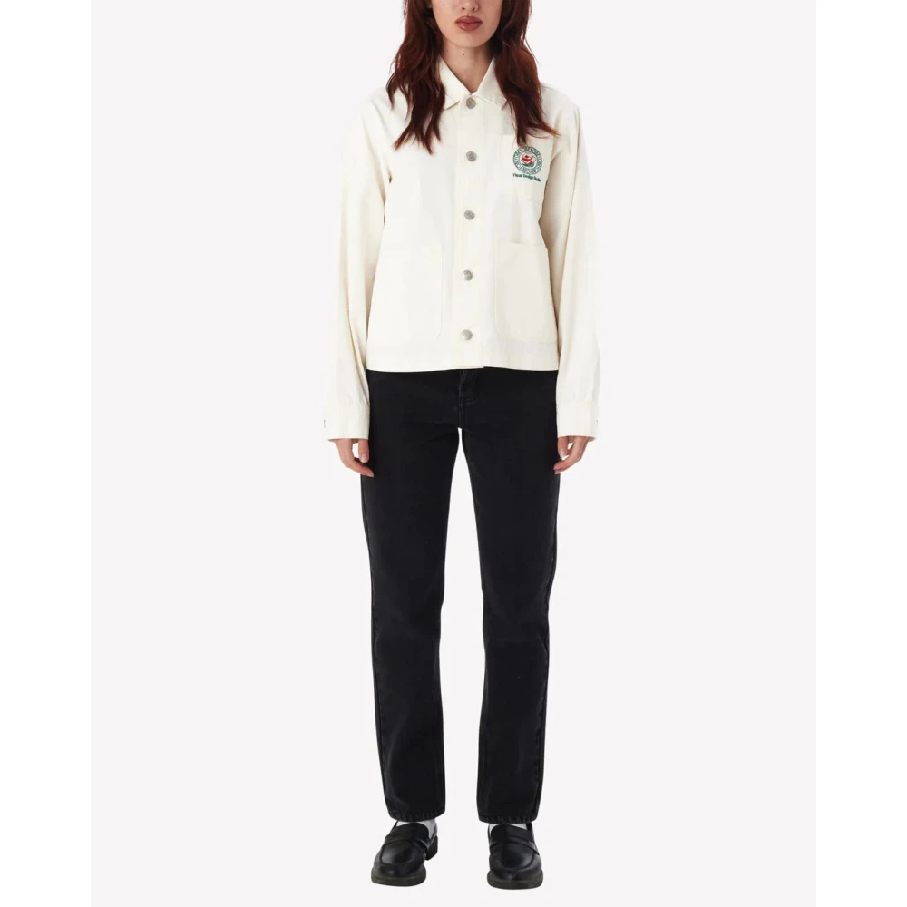 Obey Witte Chore Jacket Ss24 Collectie White Dames