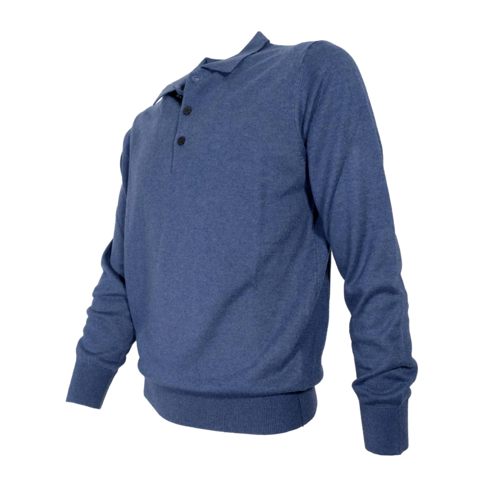 Cashmere Company Shirts Blue Heren