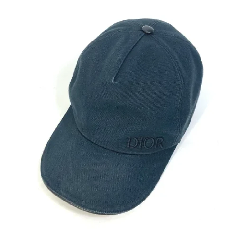 Dior Vintage Pre-owned Cotton hats Black Dames