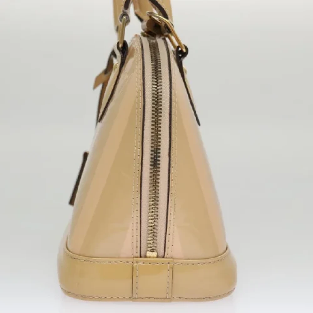 Louis Vuitton Vintage Pre-owned Leather handbags Beige Dames