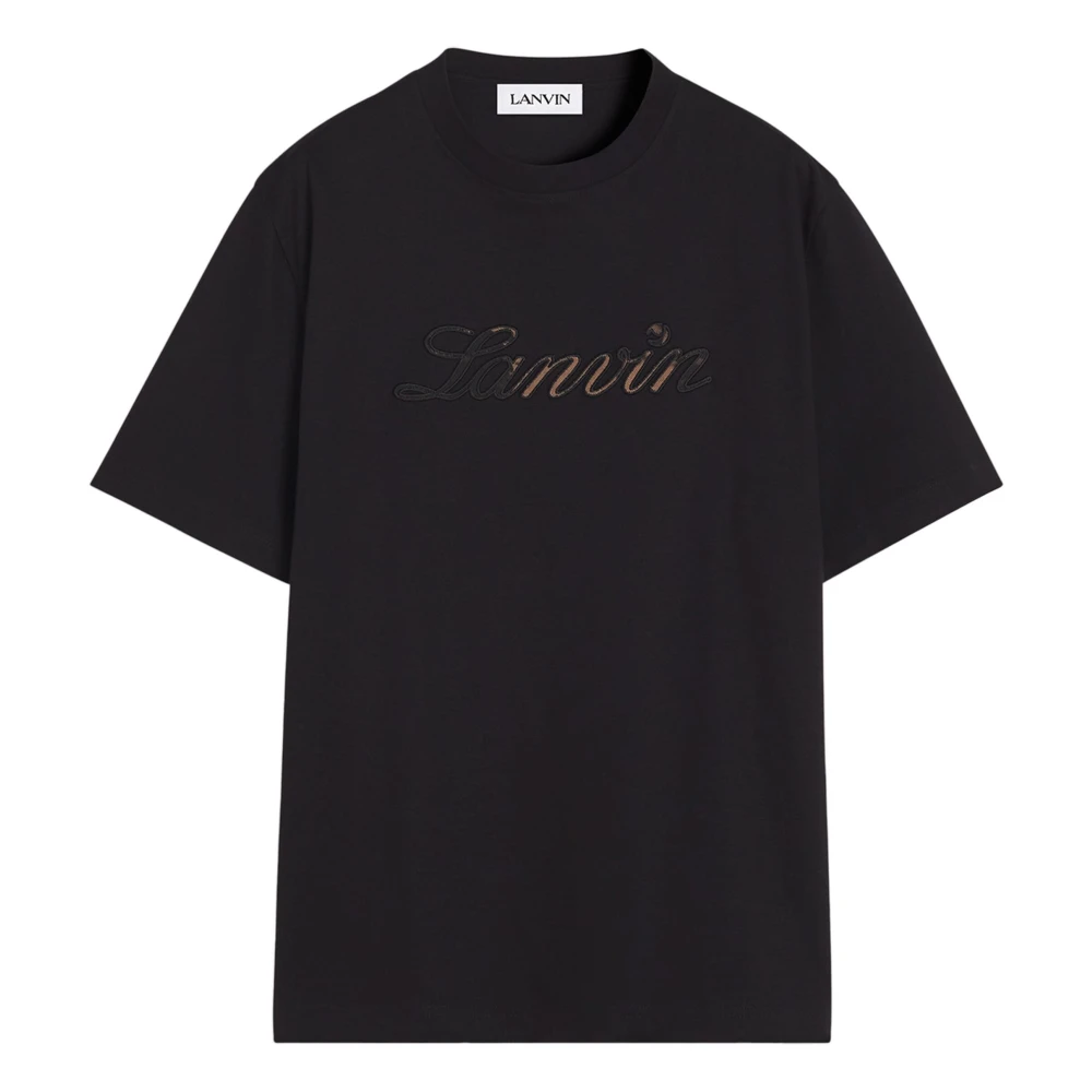 Lanvin - Tops > T-Shirts - Black - Lanvin - Modalova