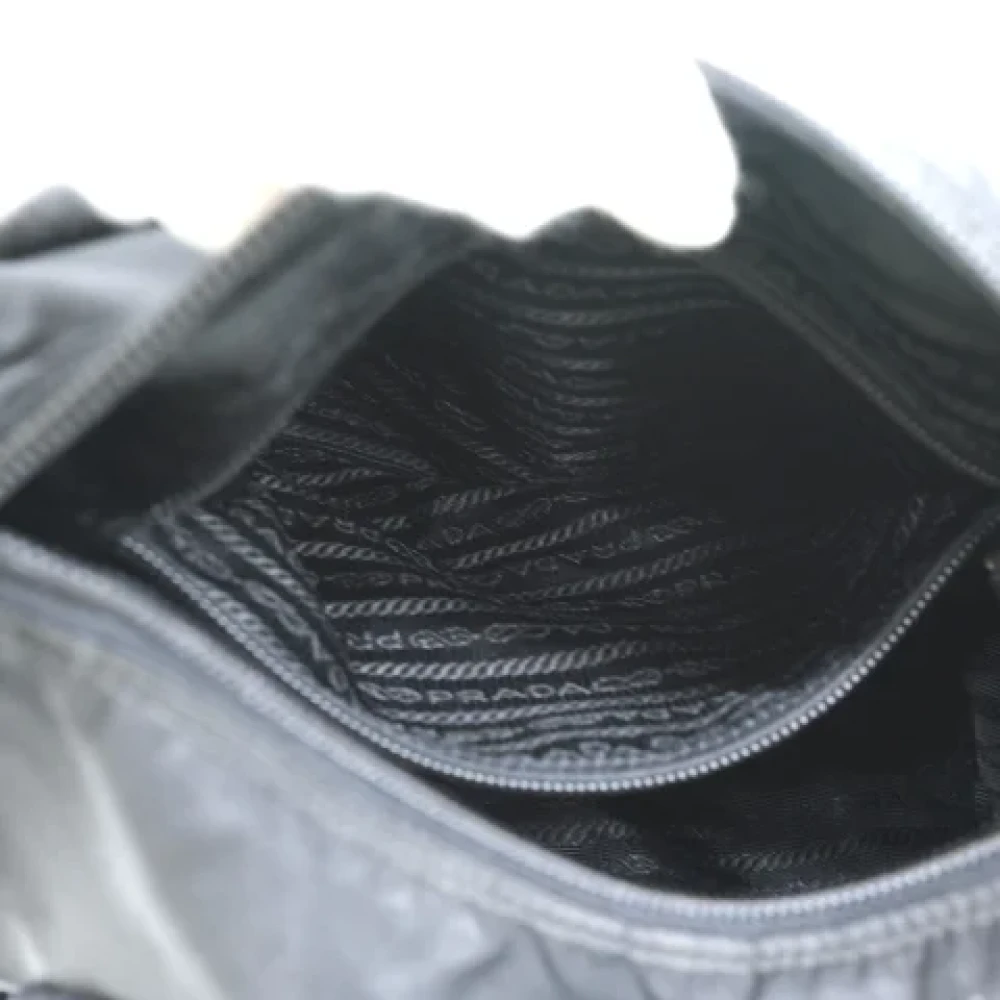 Prada Vintage Pre-owned Nylon shoulder-bags Black Dames