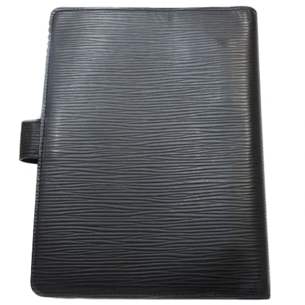Louis Vuitton Vintage Pre-owned Leather home-office Black Dames