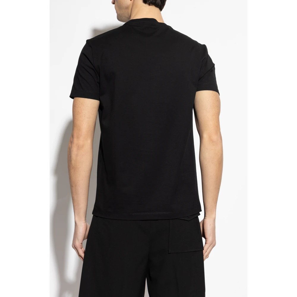 Versace T-shirt met print Black Heren