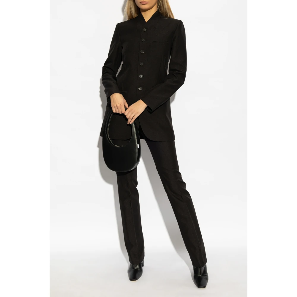 Coperni Broek met vouw aan de voorkant Black Dames