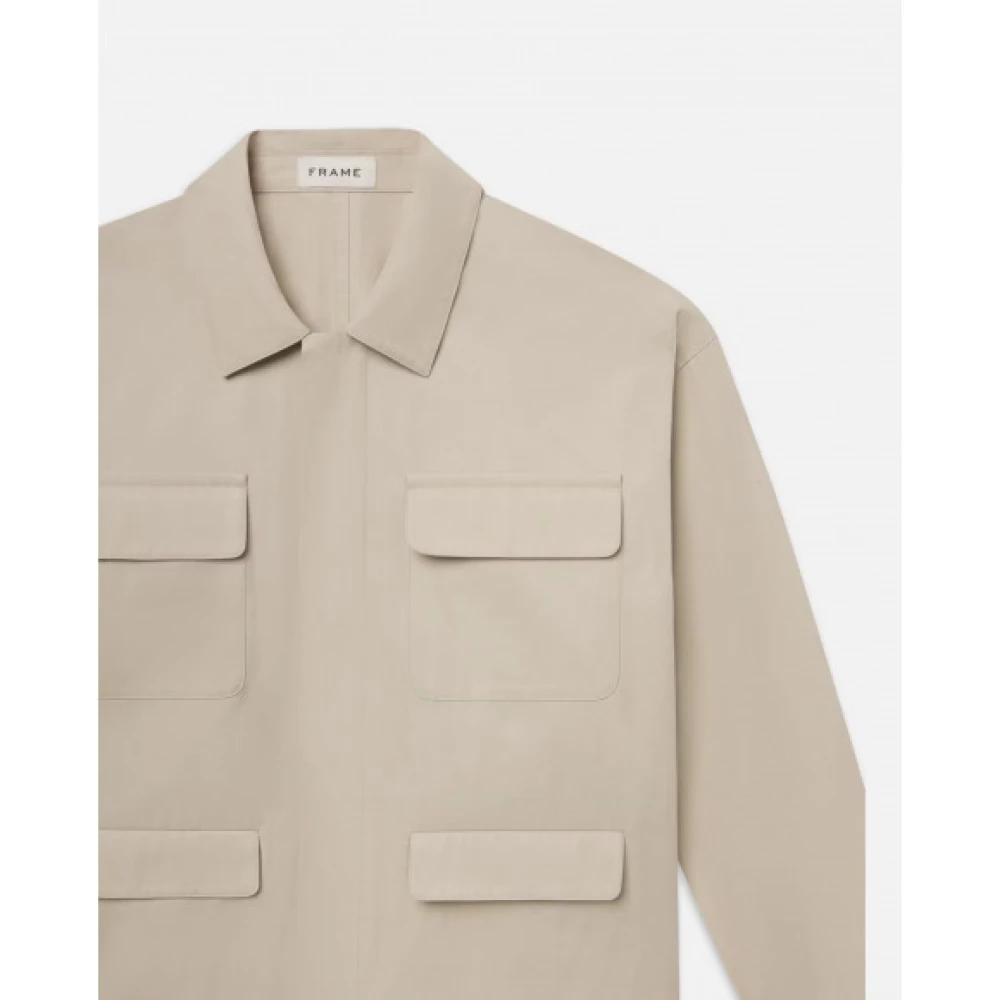 Frame Moderne Multi Pocket Jas Beige Heren