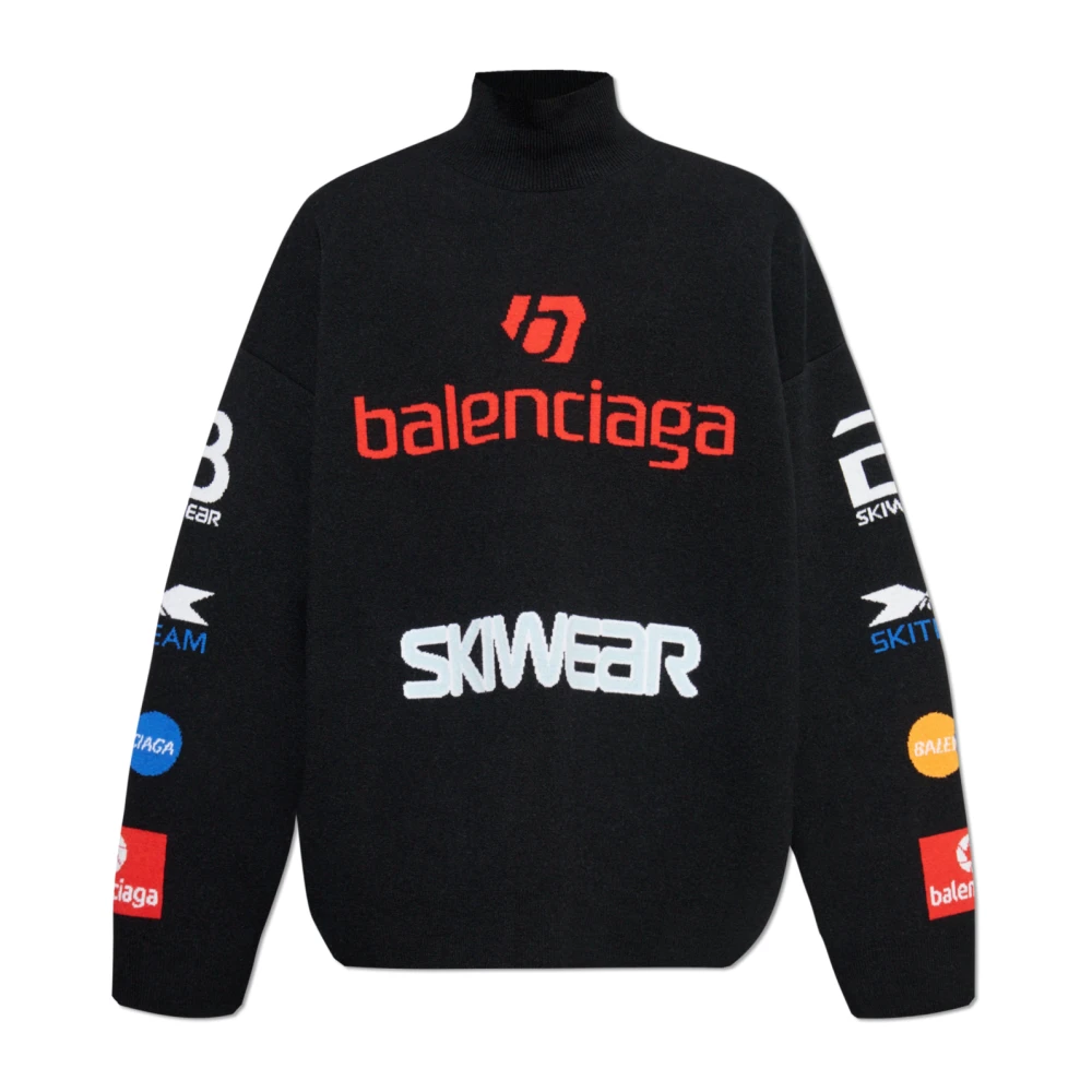 Balenciaga Wollen coltrui uit de Skiwear collectie Black Heren