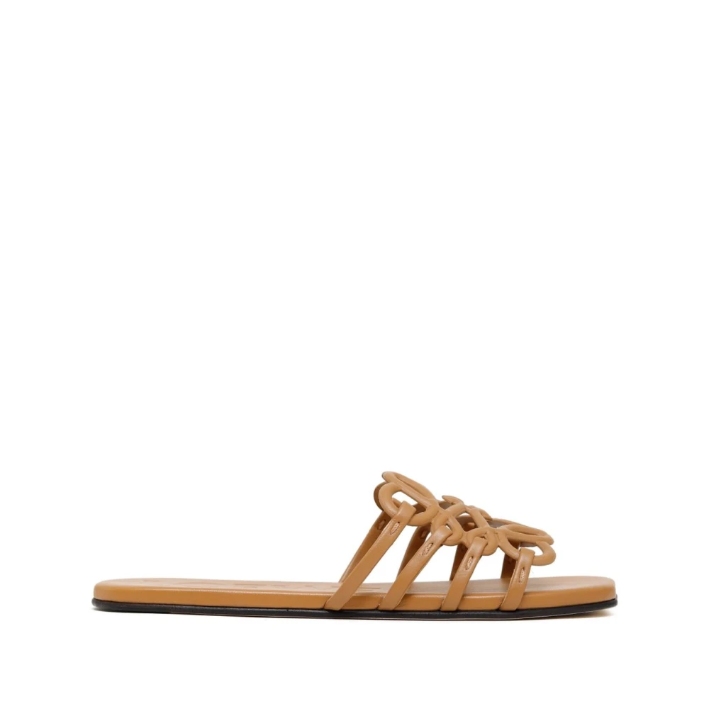 Loewe Women's Brown Petal Anagram Slide