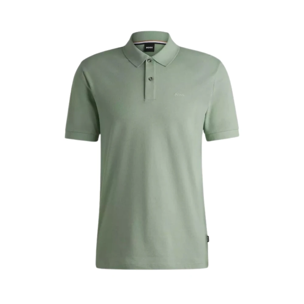 Hugo Men's Green Polo Shirts, Xs, Classic Cotton Polo Shirt Light