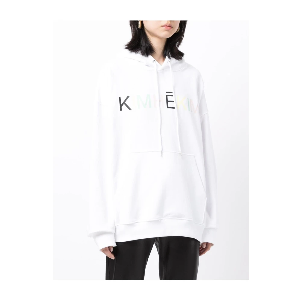 Kimhekim Witte Pullover Sweater met Maglia White Dames