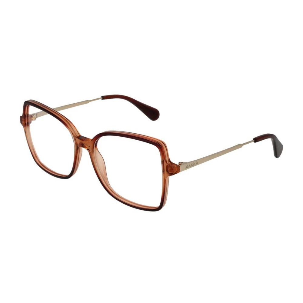 Max & Co Bruine Vierkante Plastic Optische Frames voor Vrouwen Brown Dames