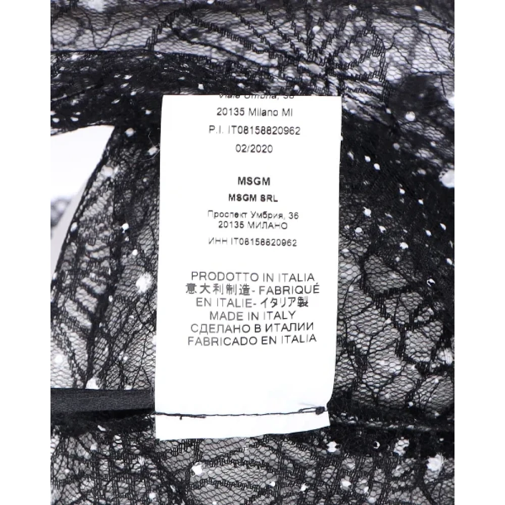 Msgm Polyester tops Black Dames