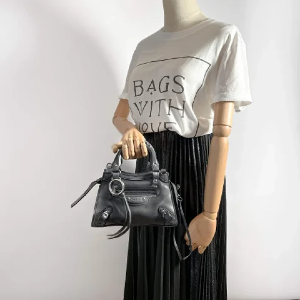 Balenciaga Vintage Pre-owned Leather handbags Black Dames