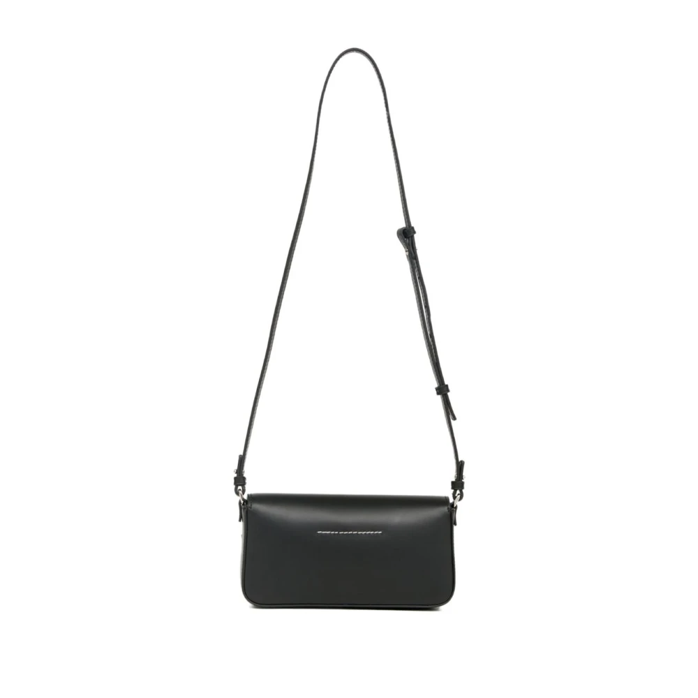 MM6 Maison Margiela Zwarte Schoudertas met Gesp Black Dames
