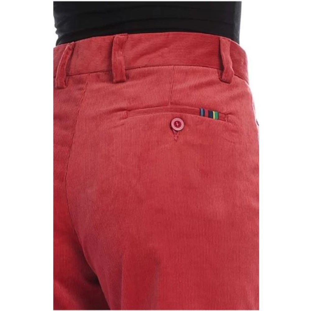 PS By Paul Smith Magenta Corduroy Wijde Pijp Broek Red Dames