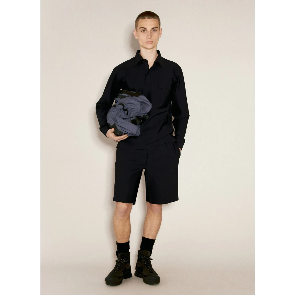 Gr10K Laser Cut Bonded Shorts Black Heren