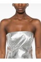 metallic-gevlochten-strapless-mini-jurk