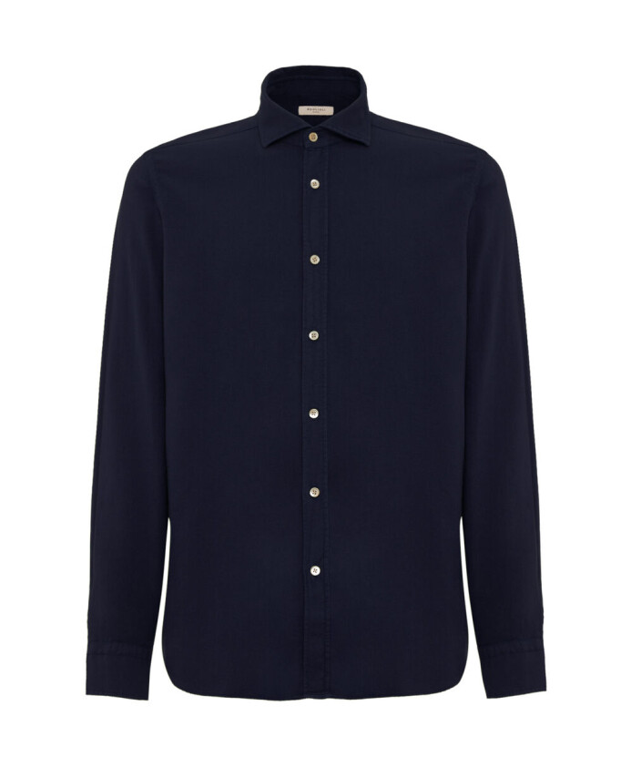 blauw-katoenen-casual-overhemd