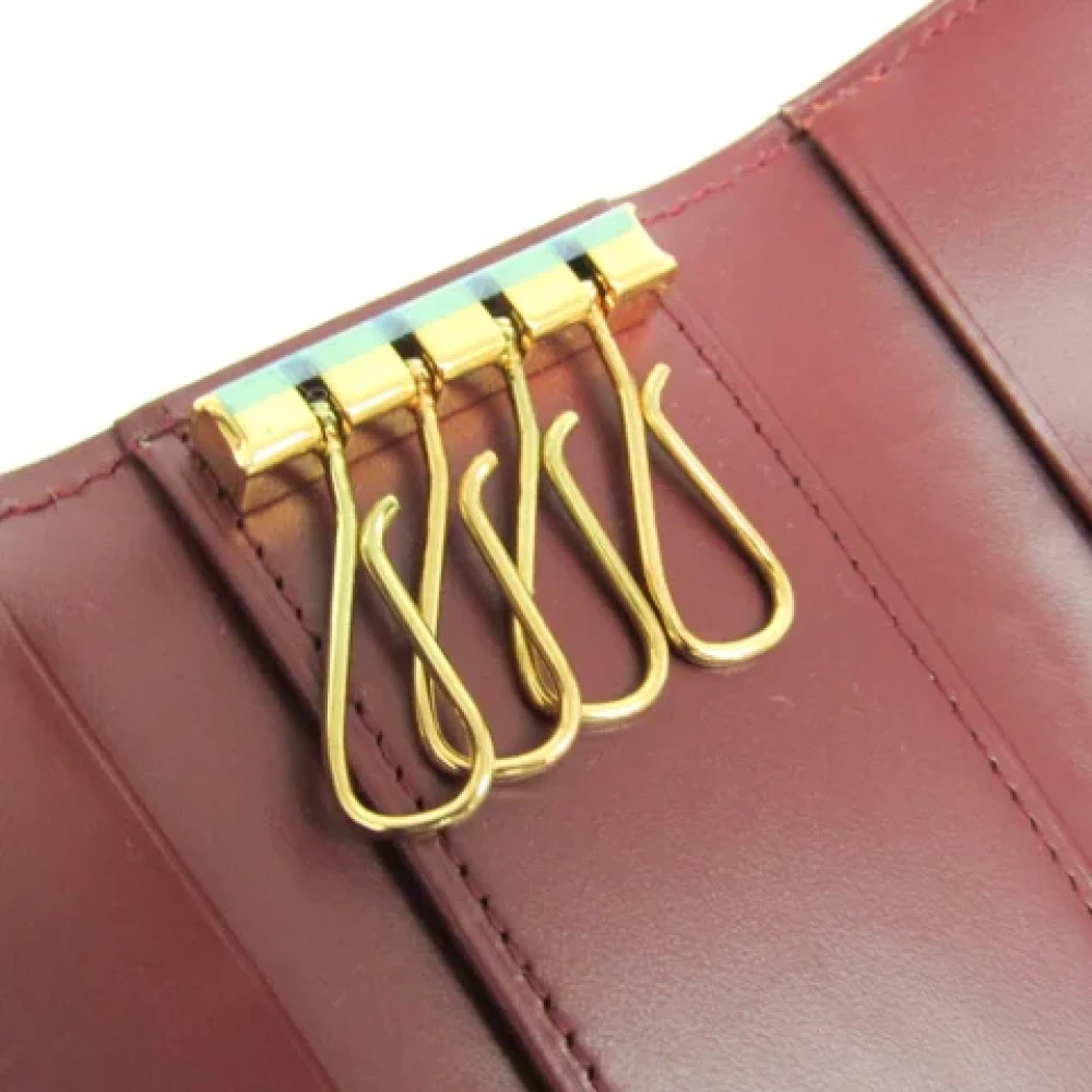 Cartier Vintage Pre-owned Leather key-holders Red Dames