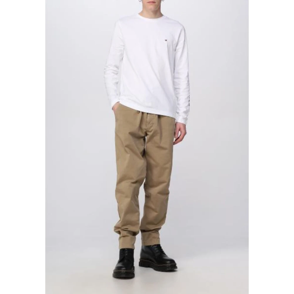 Tommy Hilfiger Heren Chelsea Satijnen Broek Beige Heren