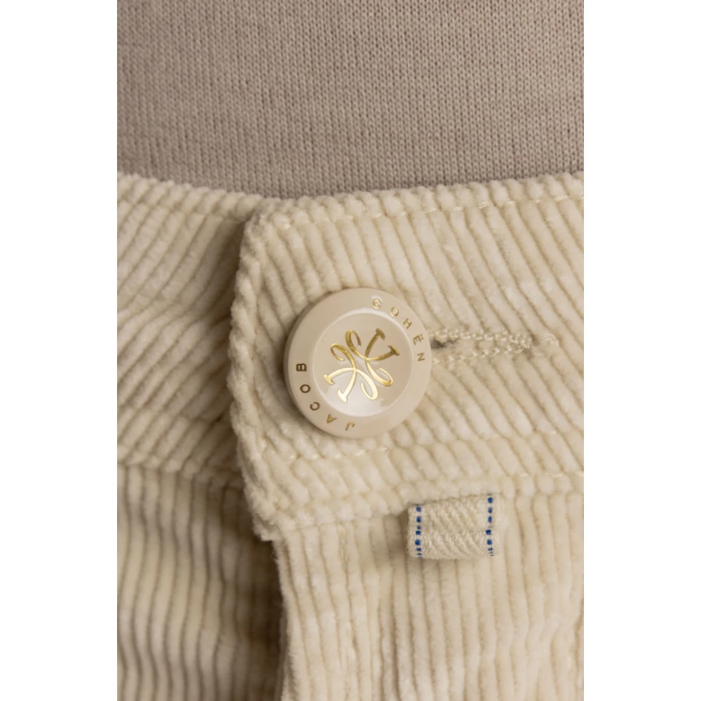 Jacob Cohën Luxe 5-pocket fluwelen jeans Beige Heren