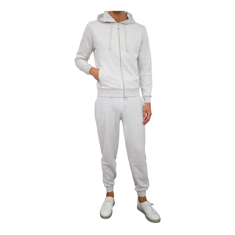 Eleventy Grijze Hoodie Sweatshirt Gray Heren