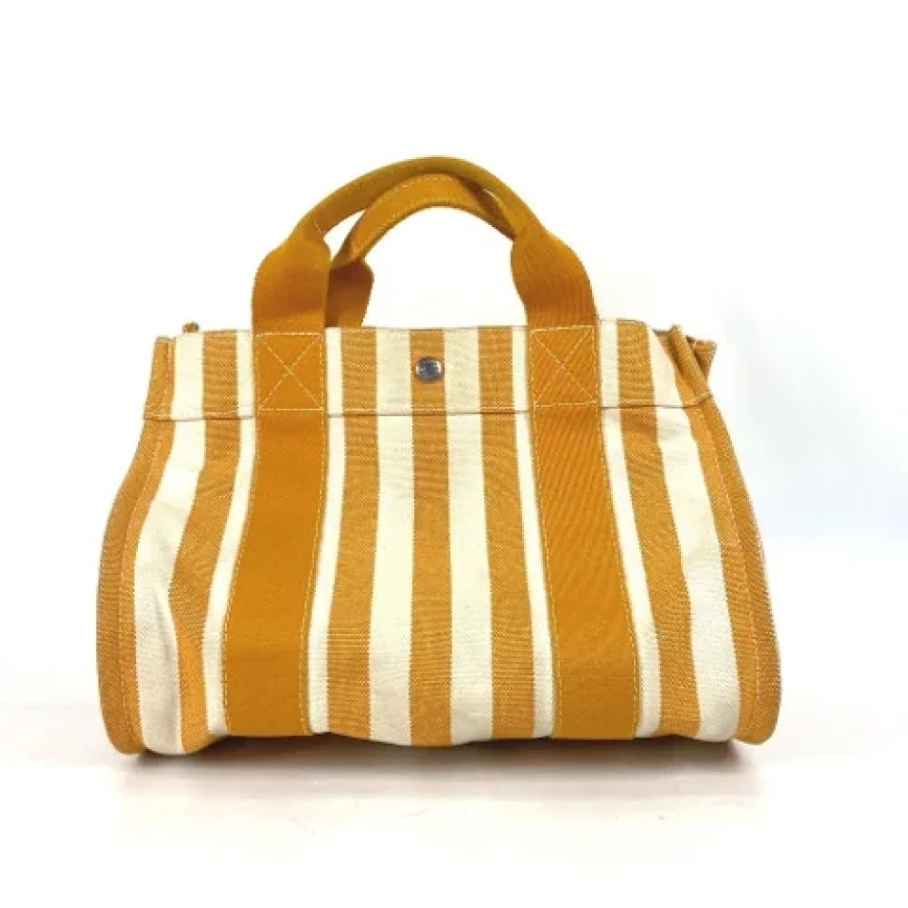 Hermès Vintage Pre-owned Fabric handbags Orange Dames