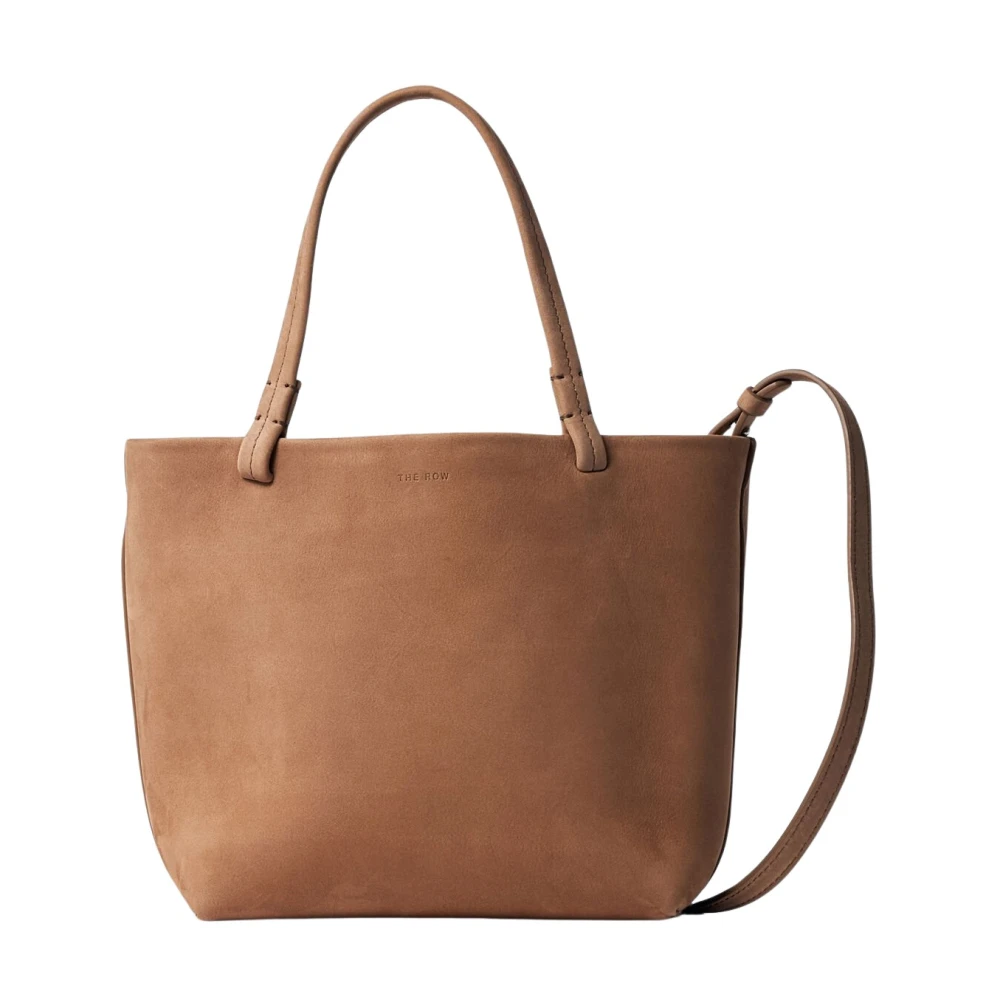 The Row Suede Park Tote Bag Brown Dames