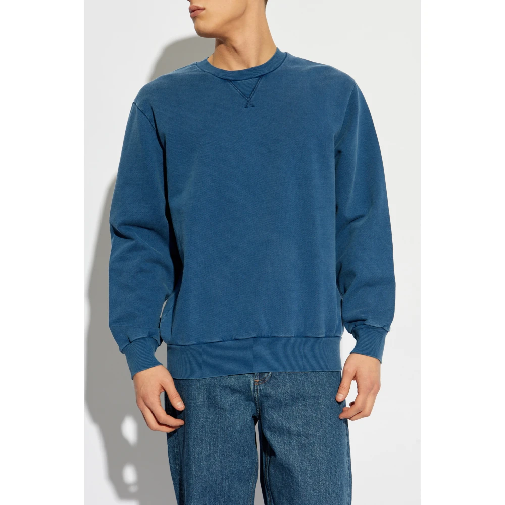 A.p.c. Sweatshirt Label Blue Heren