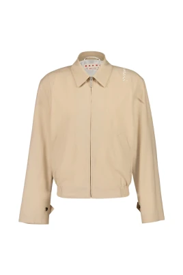 Light Wool Blend Zip Jacket
