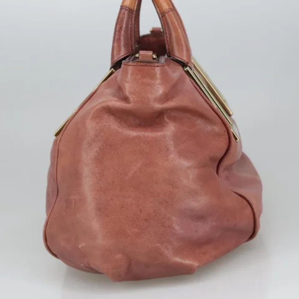 Chloé Pre-owned Leather handbags Pink Dames