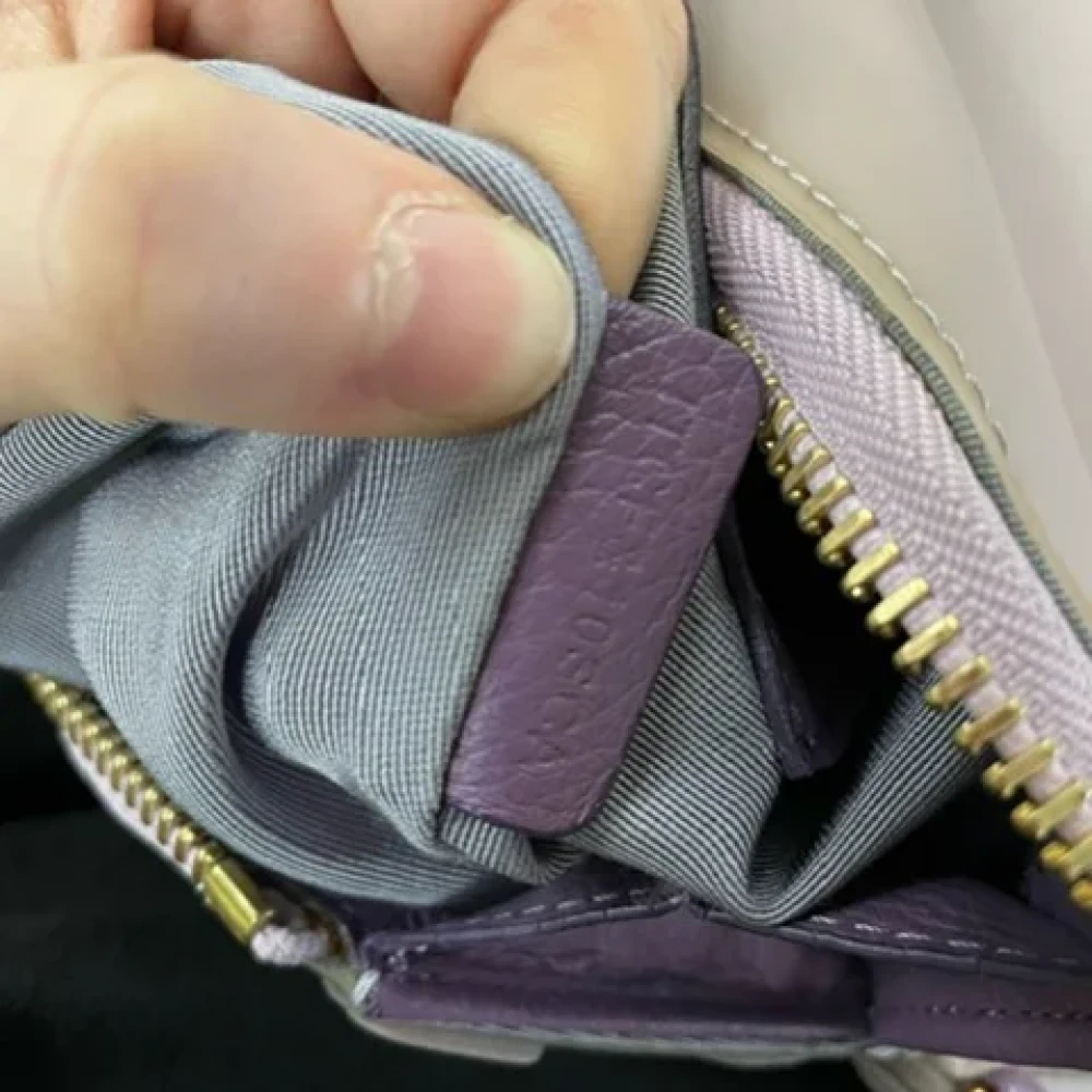 Burberry Vintage Pre-owned Rubber handbags Purple Dames