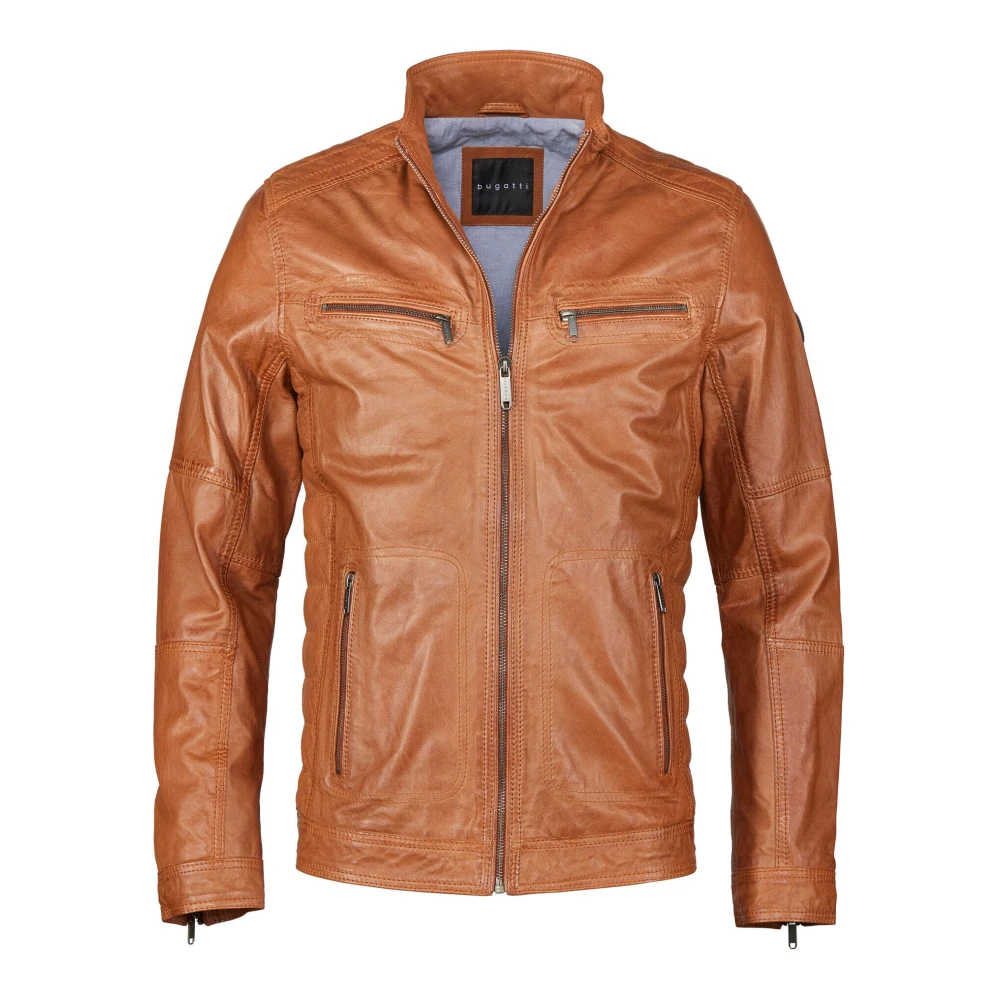 Bugatti Heren Leren Jas Fidelio Brown Heren