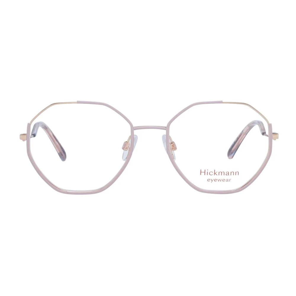 Ana Hickmann Roze Metalen Ronde Optische Frames Vrouwen Pink Dames