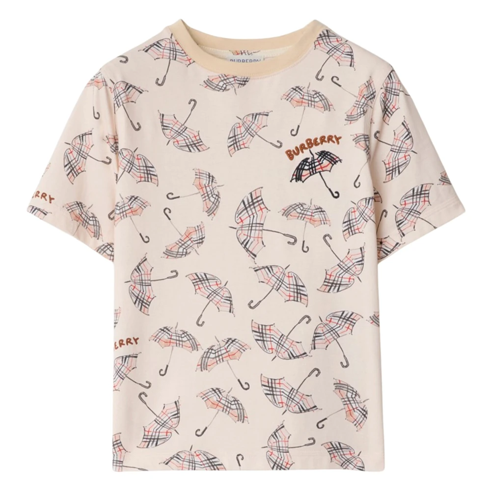 Burberry Boys Multicolor Cedar Umbrella T-Shirt - Kids Short Sleeve T-Shirts - 10 Y - Kids