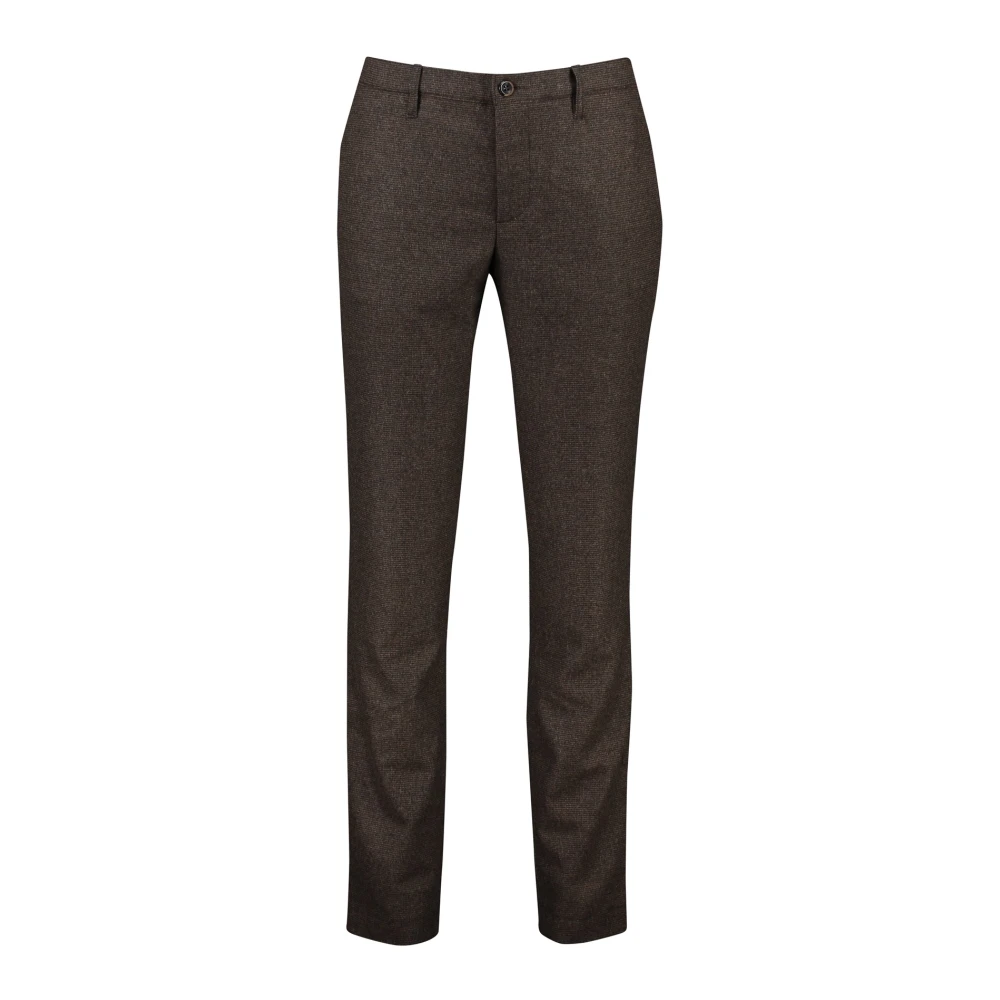 Alberto Katoenen Bruine Broek Brown Heren