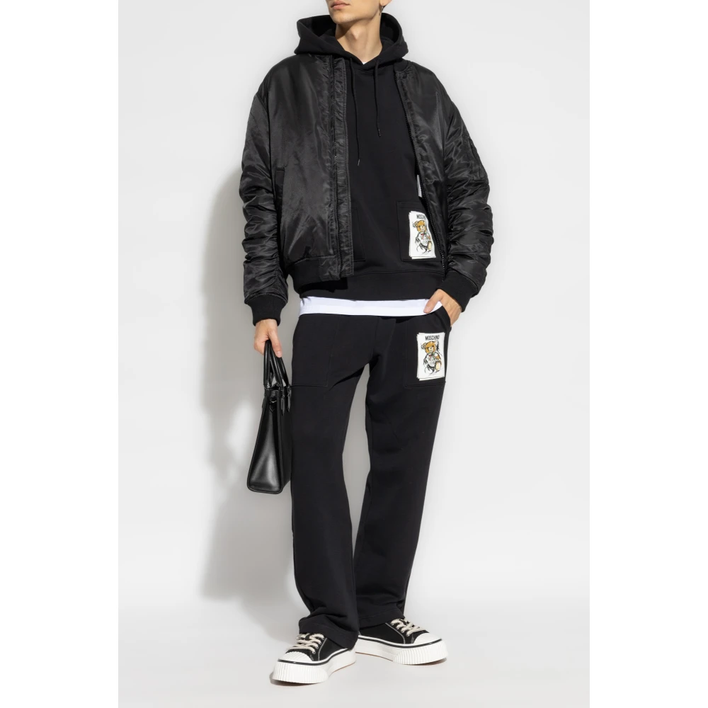 Moschino Gedrukte sweatshirt Black Heren