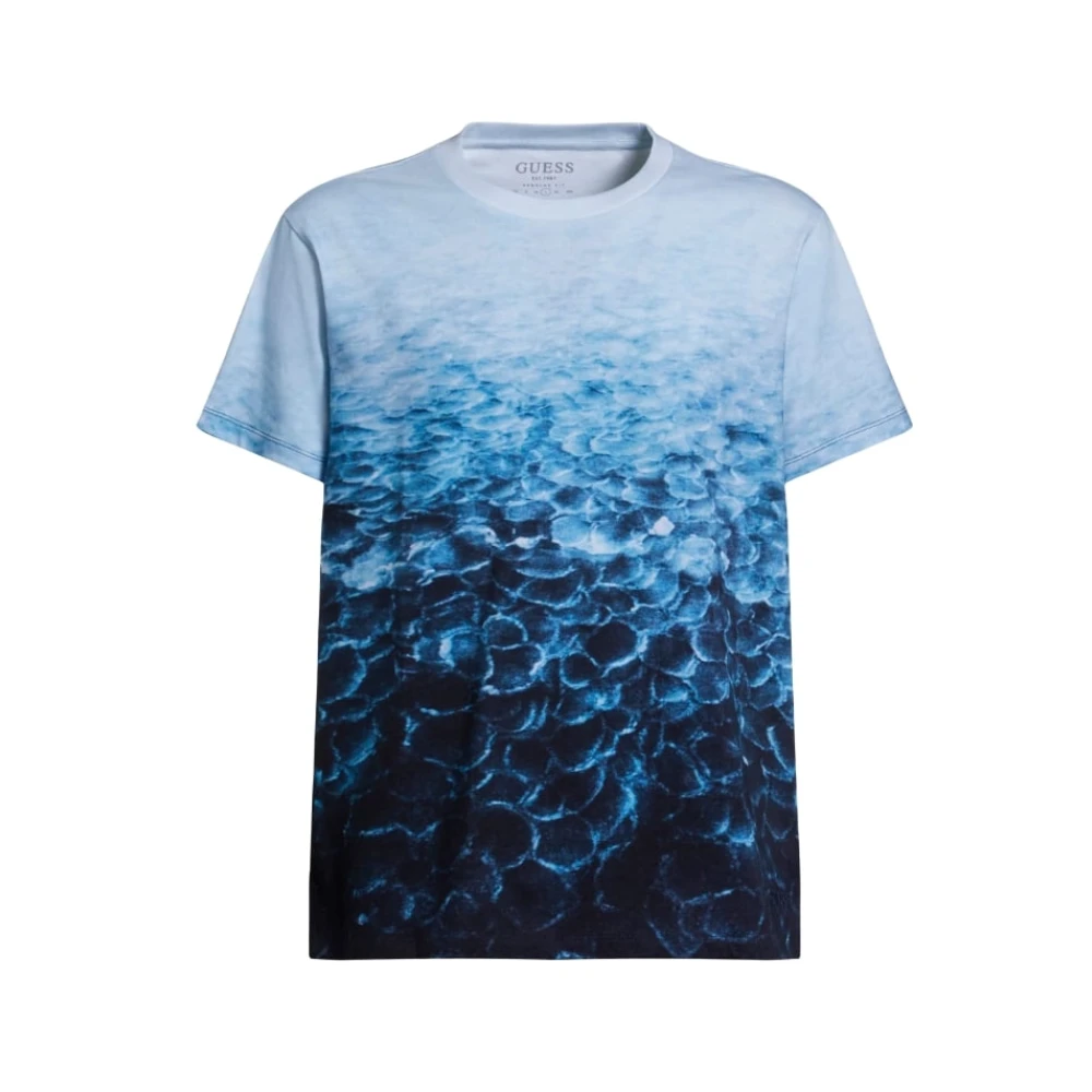 Guess T-Shirts Blue Heren